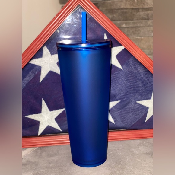 Starbucks Matte Blue Soft Touch Venti Tumbler 2023 Spring Release 🇺🇸 - Picture 11 of 14